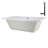 60" x 32" Acrylic Soaking Drop-In Bathtub, Drain Included-97541418