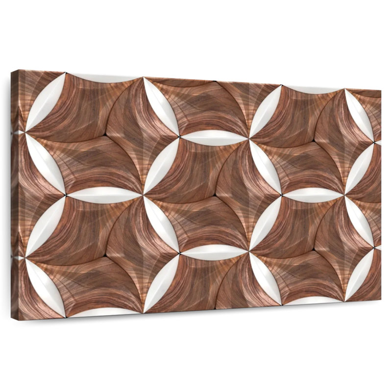 Carreaux géométriques hexagonaux, H 20 po x l 30 po
