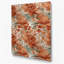 Aquarelle florale, art mural en métal brun 96-754309468