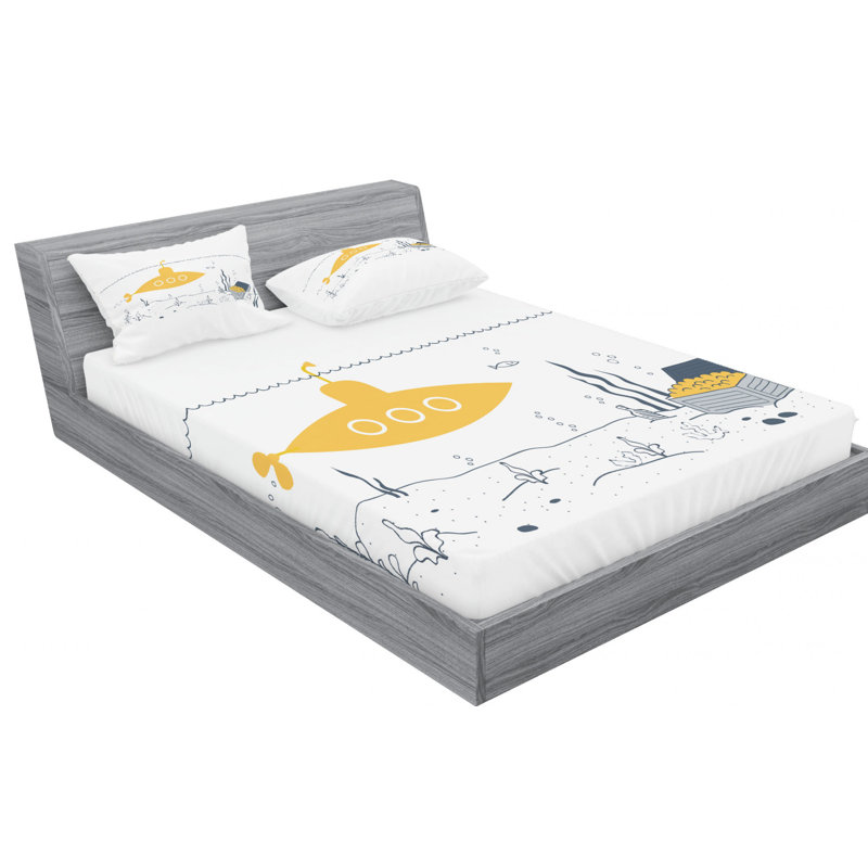 Microfiber Sheet Set, Queen Sheet Set with 2 Pillowcases
