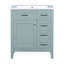 Ensemble de meuble-lavabo 30 po avec lavabo, armoire de salle de bain avec tiroirs, structure solide et panneau de fibres à densité moyenne-428426640
