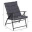 Chaise de camping pliante avec coussin