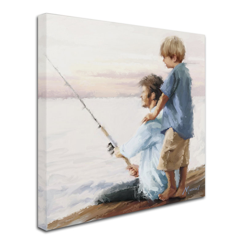 Armand «Father and Son 2», reproduction sur toile, H 35 po x l 35 po x P 2 po
