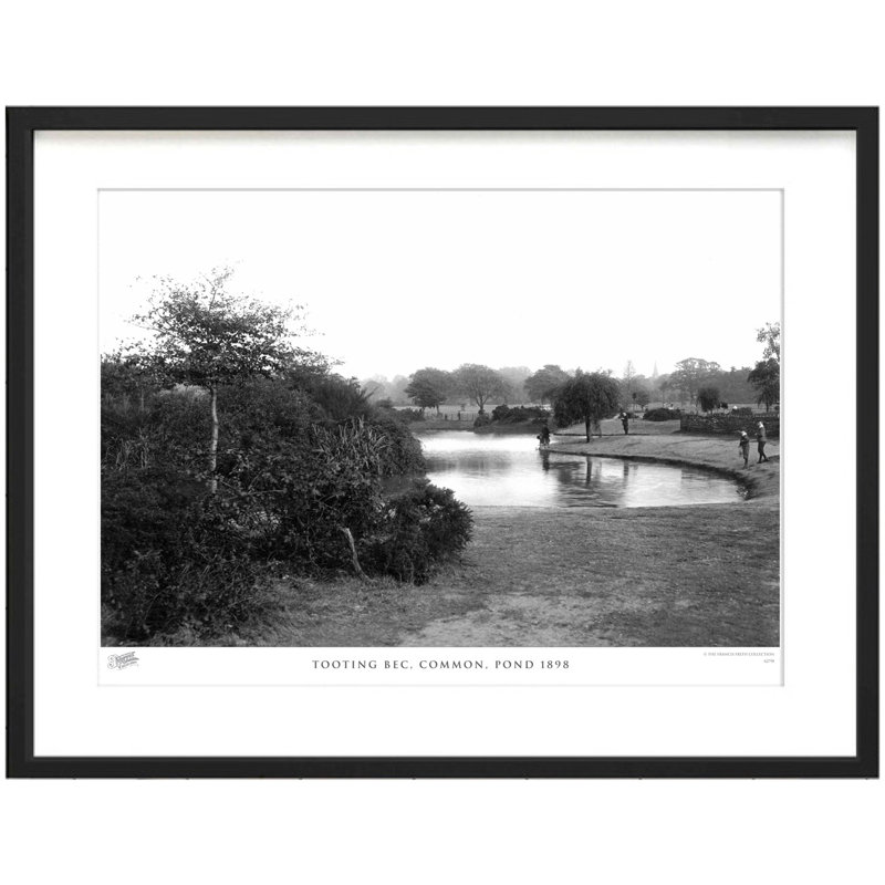 Tooting Bec, Common, Pond 1898 by Francis Frith - Single Picture Frame Print, 60cm H x 80cm W x 2.3cm D