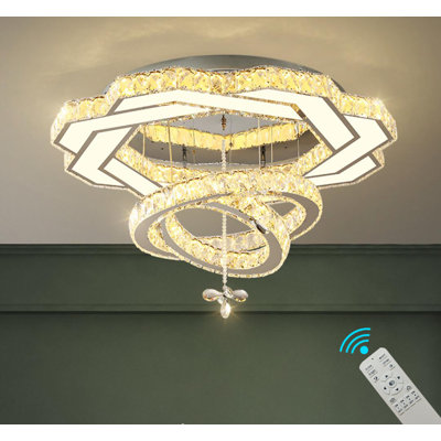 Éclairage à DEL à intensité variable de 3000 po à 6 000 K pour le lustre du plafond de la chambre D24