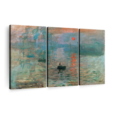 " Impression Sunrise 1872 " 3 - Pieces