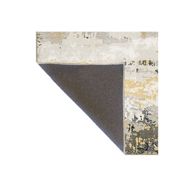 Tapis beige lavable à la machine, Carré 3 pi 3 po