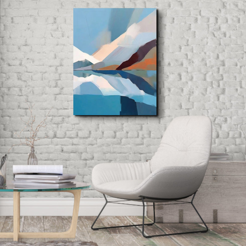"Paysage 51" sur toile, H 18 po x l 15 po