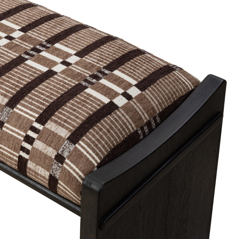 Eros Accent Bench-Conroe Drift, Sandhill Cocoa