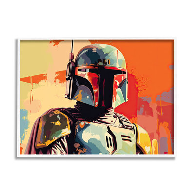 ba-979-Framed Pop Culture Sci-Fi Man by Birch&Ink Single Picture Frame Print on Canvas -  Stupell Industries, ba-979_wfr_11x14