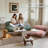 Boneless Lounge Floor Sofa Space-Saving Solution with Single and Double Options Compression