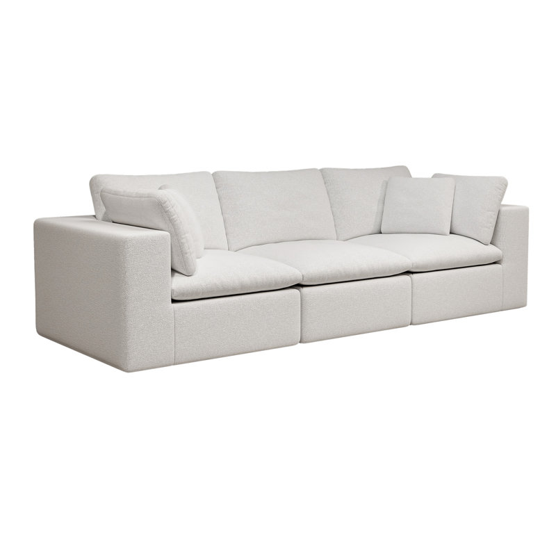 108.3*39.4"Modular Sectional Sofa Seat, White 