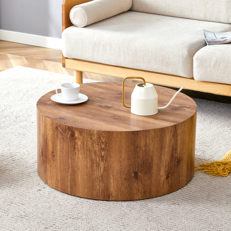 Table basse cylindrique Simple, Wood