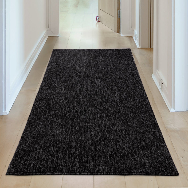Flex Collection Solid Colour Machine Tufted Area Rug, Runner 80 x 300 cm