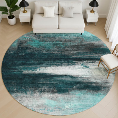 Tapis abstrait lavable à la machine de qualité supérieure Mayfield