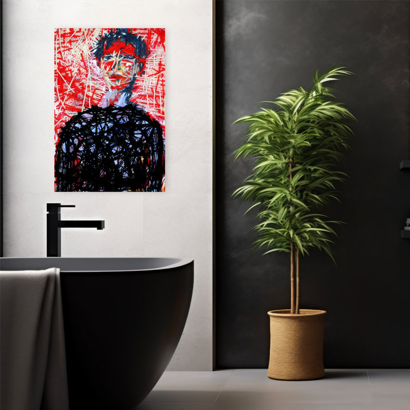Contemporary Art Contemporary Portrait Wall Art 1 Piece Wrapped Canvas Wall Art, 60.96 cm H x 40.64 cm W
