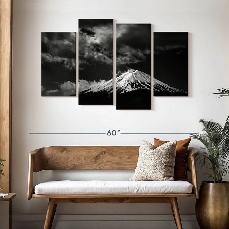 Alvord Monochrome Mount Fuji, 32" H x 52" W