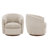 Swivel Barrel Chair with Solid Wood Base (Set of 2 )-1123252822