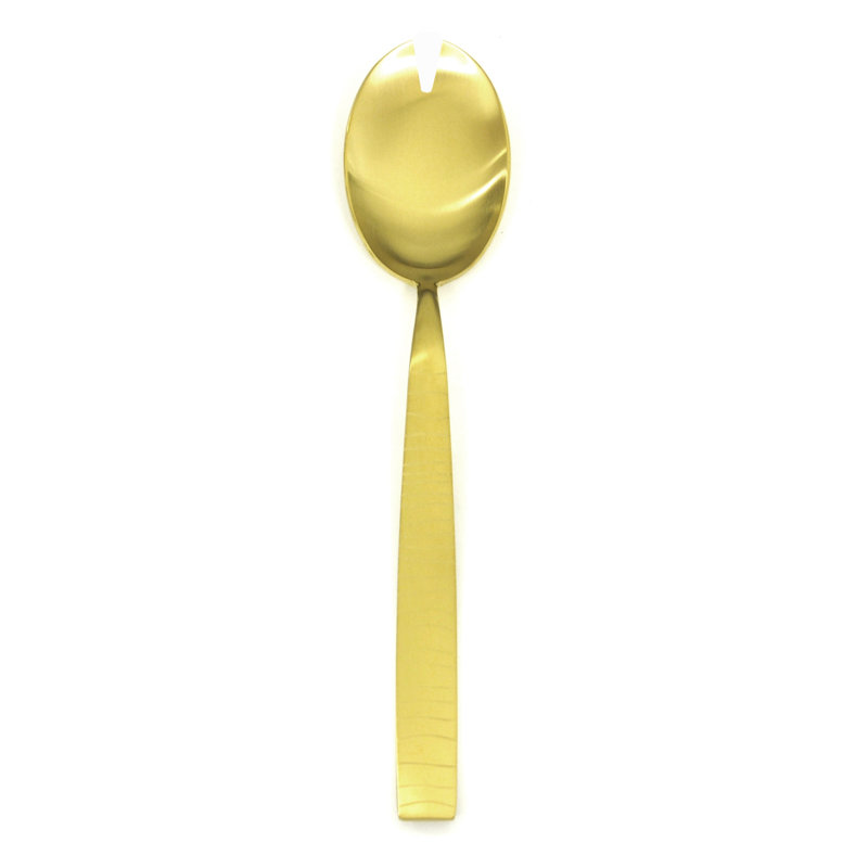 Tigre Stainless Steel Salad Servers, Ice Gold