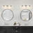 3-Light 21 In. Brushed Nickel Vanity Light With Hammered Clear Glass Shades-300717839-276053946