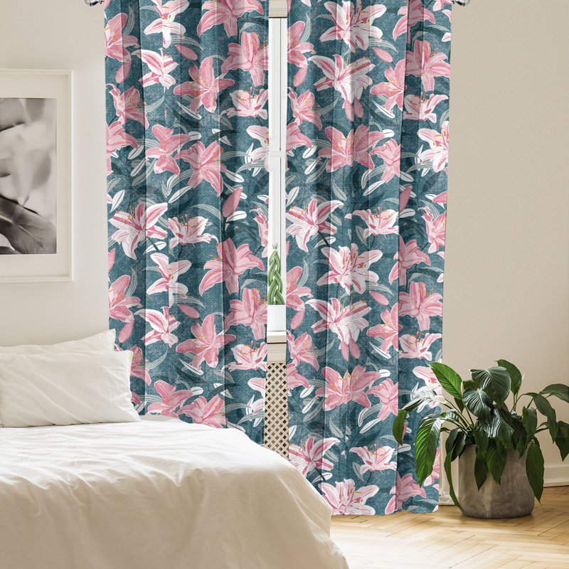 Semi Sheer Curtain Pair, 28" W x 63" L
