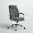 Akalpreet Home Office Chair Linen Fabric Computer Chair with Armrests Grey-751925610