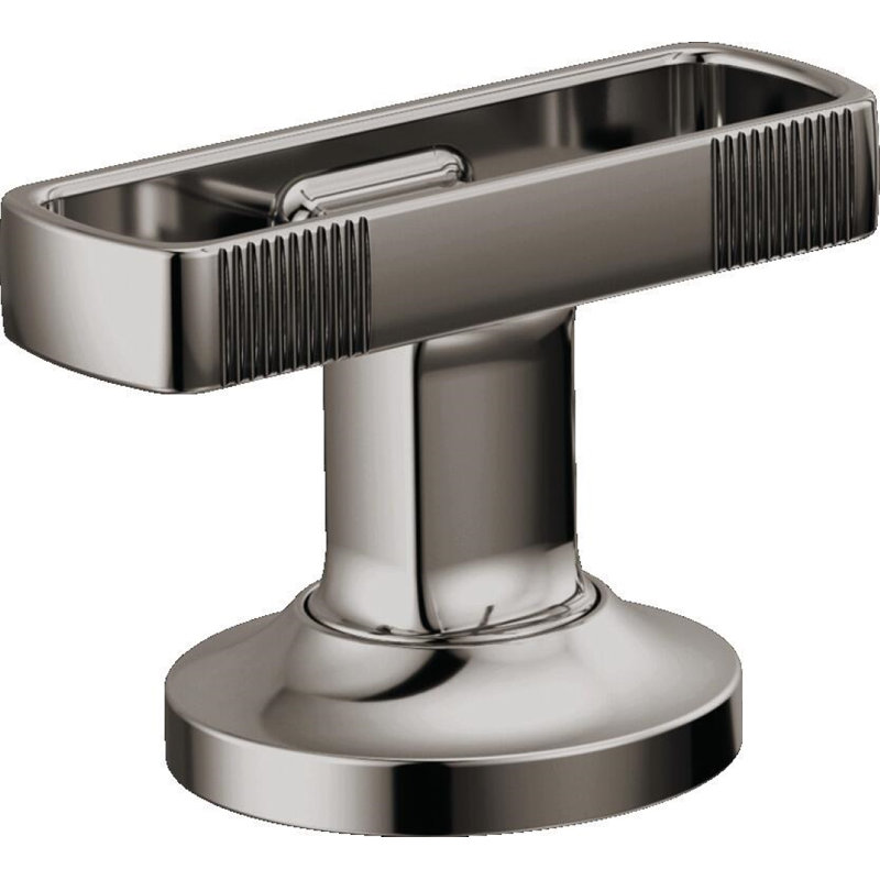 Kintsu® Widespread Pull-Down Faucet With Arc Spout, Lumicoat® Black Onyx, Knob Handle