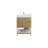 Glasgow 23.5'' Single Bathroom Vanity with Acrylic Top-1211633543