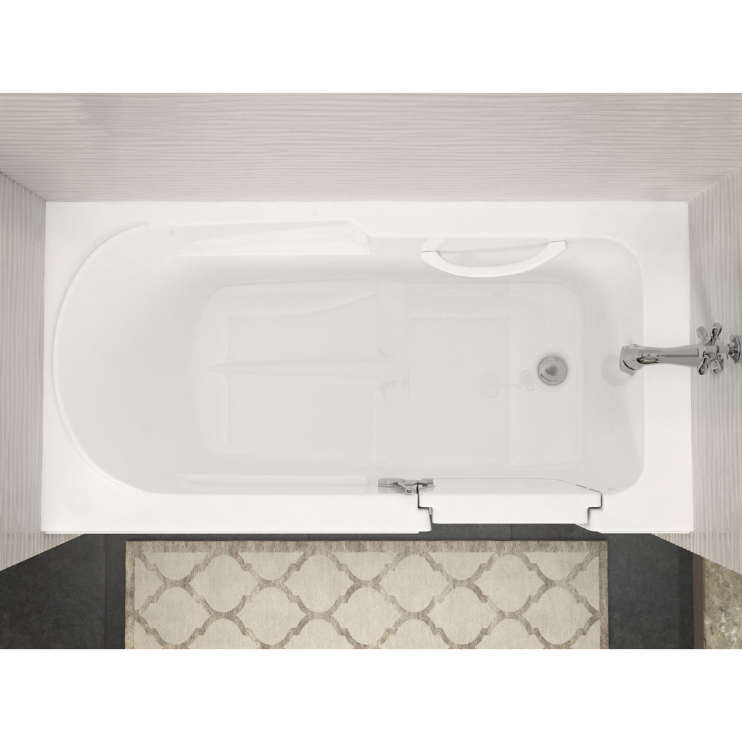 Stream 60" x 30" Walk in Soaking Bathtub Therapeutic Tubs Drain