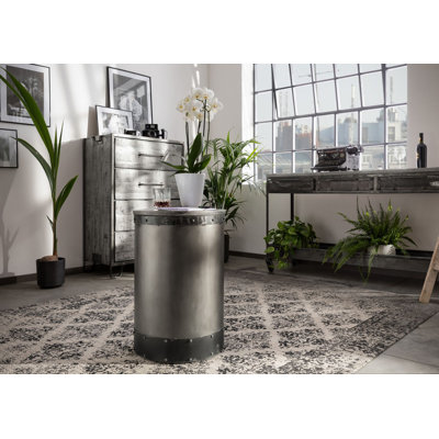 Heavy Industry Drum End Table