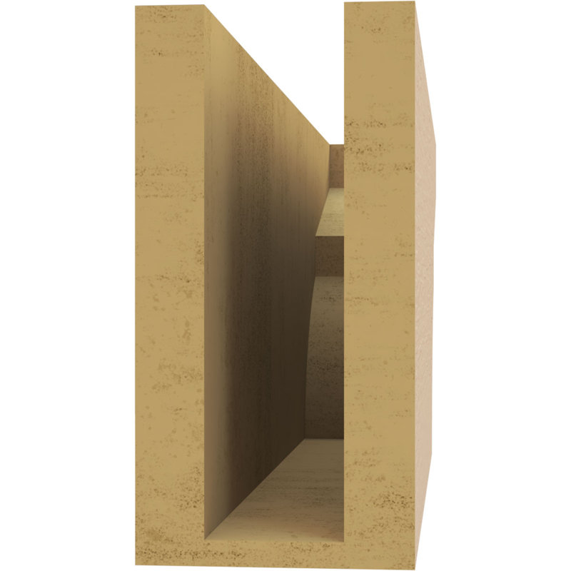 Monterey grain de bois TimberThane queue de chevron, brun clair apprêté, H 8 po x l 20 po x P 4 po