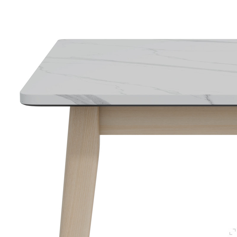Dining Table with Smart Top in Solid Wood Legs