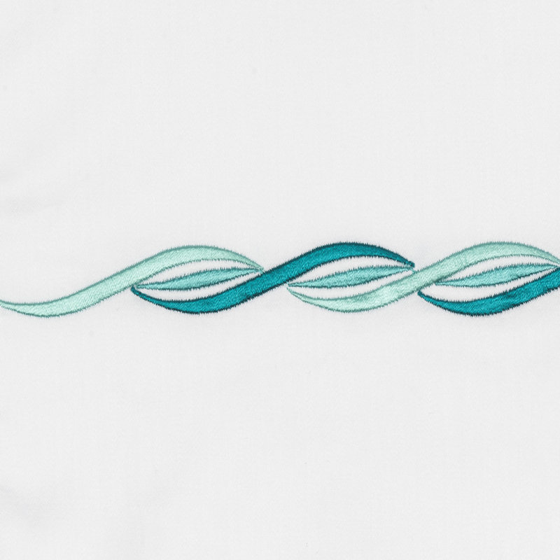 Cadence Sheet Set, Aqua, California King Sheet Set with 2 Pillowcases