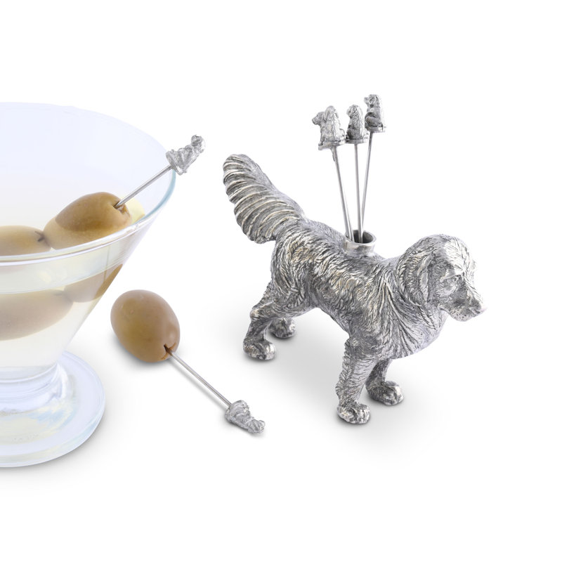 Morning Hunt Pewter Retriever Dog Cheese Marker