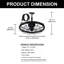 Ventilateur de plafond extérieur 19,6 po