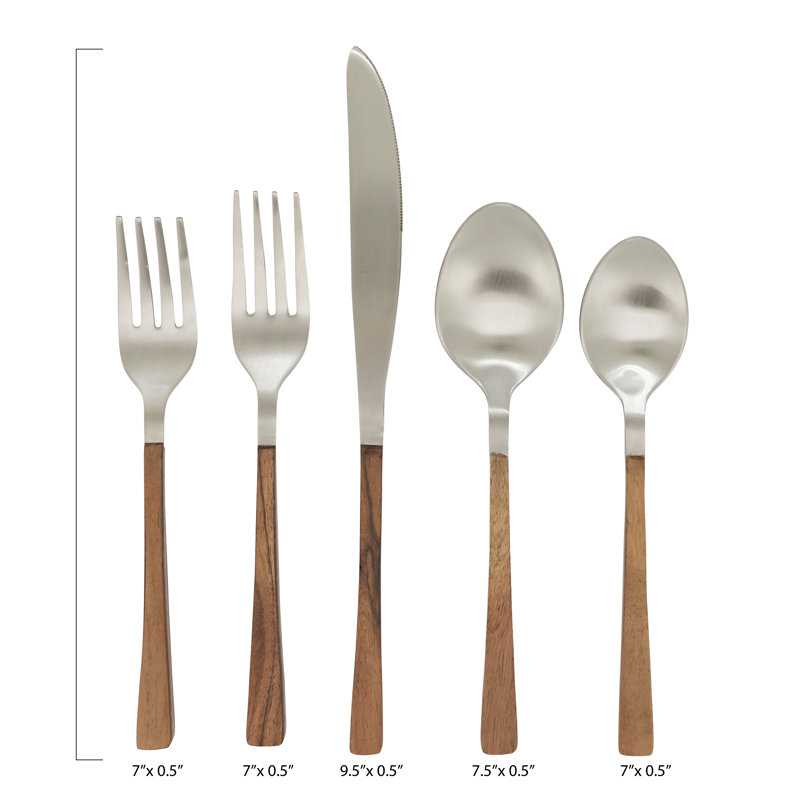 Ensemble de couverts 5 pièces, service pour 1 personne