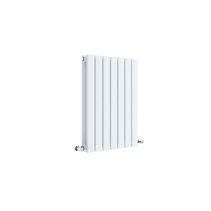 Sloane Vertical Designer Radiator, 60cm H x 41.2cm W x 7.2cm D, White