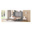 Lit escamotable double pleine grandeur, gris
