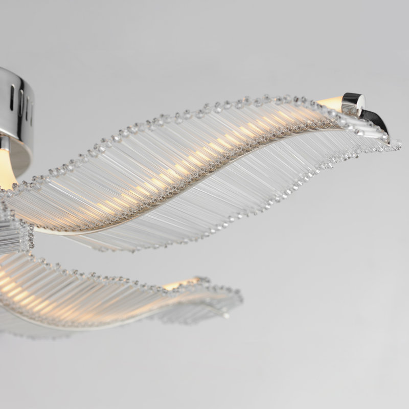 Lillet 6 - Light LED Flush Mount, Polished Nickel