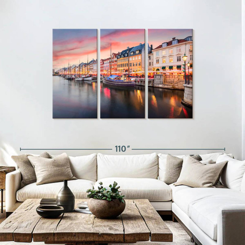 Sebbie Nyhavn Copenhagen Canal, 48" H x 74" W