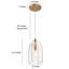 Luminaire suspendu en forme de dôme de cuisine 1 lumière