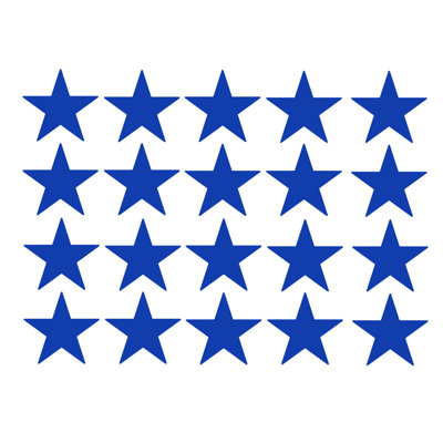 Décalcomanie murale étoiles americana