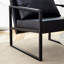 Ensemble de 1 canapé classique en cuir de polyuréthane et en métal - Conception ergonomique, un mélange parfait de styles moderne et industriel