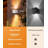 Motion Sensor Wall Lights with Remote Control 3 Colours Wireless Wall Lamp LED Indoor Up Down Wall Sconces 5000mAh Rechargeable Battery Powered Wall Lamps Brightness Adjustable, 1 Pack-112003831