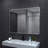 Round Metal Frame Hanging Wall Bathroom Mirror-706407994-706407993