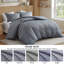Ensembles de literie pour grand lit confortables, maison de chambre à coucher moderne à rayures en polyester