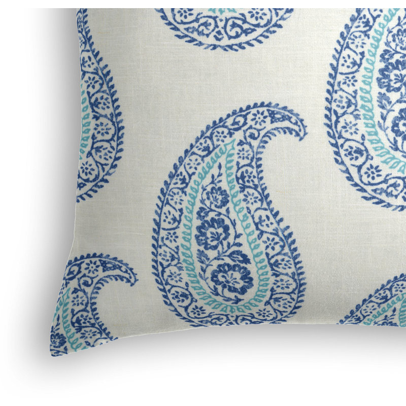 Mandha Linen Square Pillow Cover & Insert, 18" x 18"