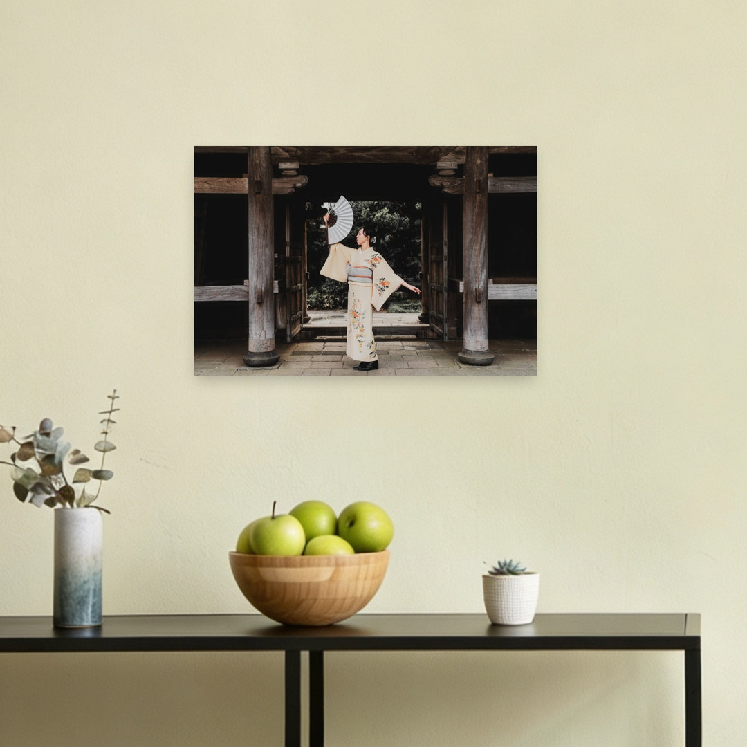 Japanese Kimono Grace Classic Elegant Serene Architecture Wall Art Print