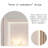 Beige Manufactured Wood Electric Fireplace
