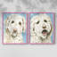 Impression encadrée Labradoodle I-Premium - prête à être accrochée - aucun clou requis - aucun clou requis-108034527-108034528
